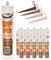25x Bond It Transparent WP70 Neutral Cure Silicone Sealant for External Wood, Aluminium and uPVC Door and Window Frames
