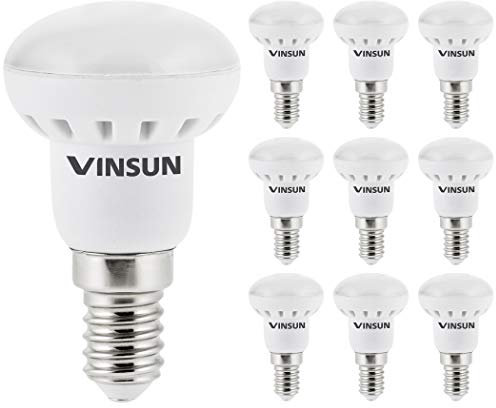 VINSUN® 10er Pack E14 R39 LED Lampe 3W 250lm (Ersetzt 25W) [LED Leuchtmittel warmweiß 2900K, 110°, Reflektor]