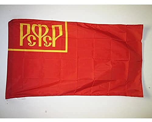 AZ FLAG Bandera de la REPÚBLICA SOCIALISTA Federativa SOVIÉTICA DE Rusia 1918-1925 150x90cm para Palo - Bandera RSFSR Rusa 90 x 150 cm