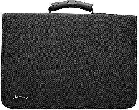 Jackson's : Black Nylon Pencil Case : Holds 120 Standard Pencils