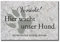 Hochwertiges Metallschild 30 x 20 cm aus Alu Verbund Vorsicht Hier wacht unser Hund Deko Schild Wandschild
