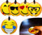 Gifton - Gift for Kids Torch Icon Faces Silly Funny LED Night Torch Fridge Magnet Size 5 cm - Gift For Girls Boys Adults Women Teen Men Him Her - Stocking Filler Present