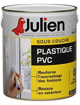 Sous-couche JULIEN pour plastiques, PVC - Blanc Mat 2,5L