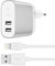 Belkin Boost Charge 2-Port Netzladegerät mit Lightning-/USB-Kabel (24 W, geeignet für iPhone 11, 11 Pro/Pro Max, XS, XS Max, XR/X, SE, Samsung Note9, S10/S10+/S10e und andere Geräte)