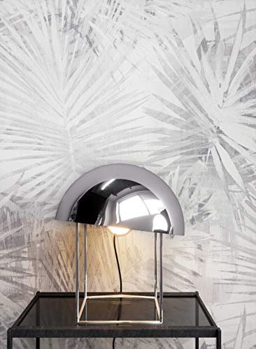 NEWROOM Papier peint floral beige fleur feuille floral intissé gris moderne nature