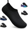 Badeschuhe Strandschuhe Wasserschuhe Aquaschuhe Schwimmschuhe Surfschuhe Wassersport Beach Pool Surfen Yoga für Damen Herren, Tw.black, 37/38 EU (Asian: 38/39)