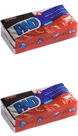 8 Pads Tampon éponge Super récurant Hard Pad