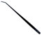 Q-Grow Excellence Aquascaping Pinzette Aquarium, aus hochwertigem Edelstahl, Lange Pinzette schwarz gebogen - 38 cm