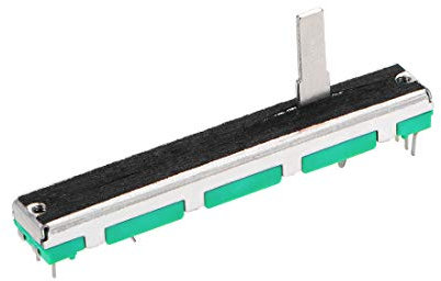 sourcing map 1St Fader Variable Widerstände Mischer Potentiometer Gerade Schiebe B103 10K Ohm Linear Doppelpotentiometer zum Dimmen 60mm