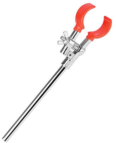 StonyLab 2-Prong Swivel Clamp, Universal Lab Clamp with 7 inch Rod for Laboratory Use