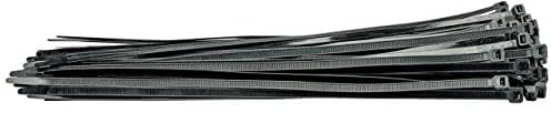 Draper 70403 Nylon-Kabelbinder, 7,6 x 400 mm, Schwarz, 100 Stück