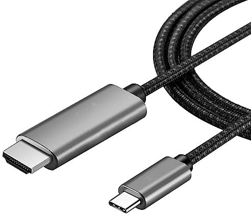 INF Cable USB-C a HDMI 4K 2 Metros, Cable USB C a HDMI, UHD 4K / 30Hz, Cable Adaptador USB Tipo C a HDMI, 2 Metros
