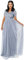 Maya Deluxe Women's Maya Dusty Blue V Neckline Embellished Maxi Dress Bridesmaid, 12