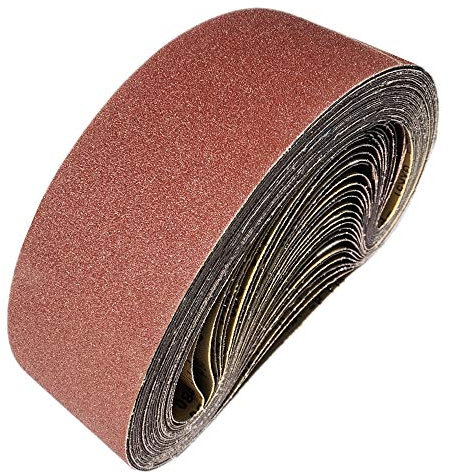 Nastri abrasivi 100 x 915 mm, nastro abrasivo 40/60/80/120/150/240/400 per levigatrici a nastro, per levigare, limare, affilare e rimuovere la ruggine (12PZ)