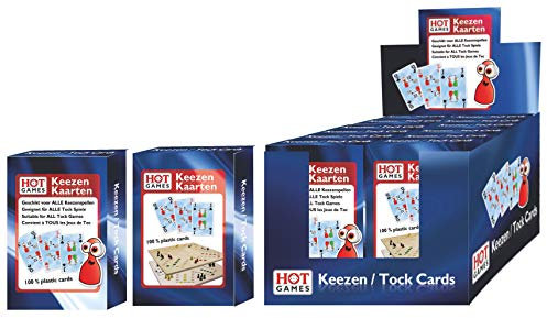 Hot Games Keezen/Tock Karten - 100% Kunststoff