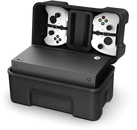 SHBC Custodia Rigida Compatibile con Console di Gioco Xbox Series X Kit da Viaggio per Controller Wireless e Cavi