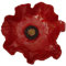 Insektentränke Keramik Mohnblume rot (11-12 cm)
