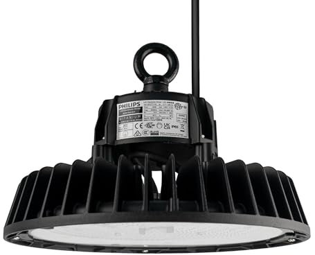 Ledvion Hallenstrahler LED High Bay 150W, s Treiber, 175lm/W, 26.500 Lumen, 4000K, IP65, Dimmbar, 5 Jahre Garantie, Energieeffiziente UFO Lampe| IP65-Zertifizierung