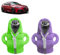 SXCCNW Schalthebel Hoodie, 2 Stück Auto Schaltknauf Abdeckung, Überzug für Dekoration Zubehör, 15 x 13 cm, Grün Lila