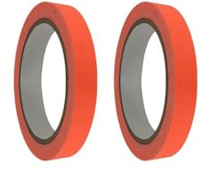 SKYPRO Leuchtende Klebebänder, abnehmbares PVC, leuchtet im Dunkeln, Bühnenwarnband, fluoreszierendes Licht, Aufbewahrung, St. Patrick's Day, Zubehör, Dekorationen (Orange, 1,2 cm, 3 m), 2 Stück