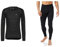Odlo Herren Funktionsunterwäsche Langarm Shirt Active X-WARM ECO, Black, L & Herren Funktionsunterwäsche Lange Hose Active WARM ECO, Black, L