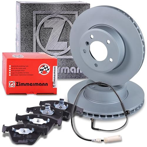 ZIMMERMANN Bremsenset Vorderachse inkl. Bremsscheiben Belüftet Ø 324 mm + Bremsbeläge vorne Kompatibel mit BMW 5er (E60), 5 Touring (E61), 6 (E63), 6 Cabriolet (E64)