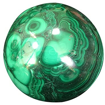 DLZHZDIH Adorno de Bola de Cristal de 1,57 pulgadas/40 mm, Bola de Feng Shui de malaquita, Adorno de Bola de Piedras Preciosas ZOUCUNXIYIN