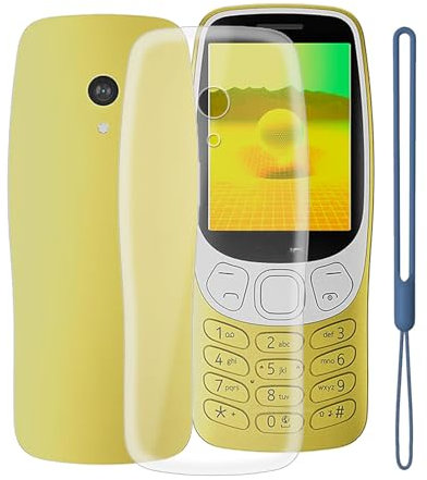 KJYFOANI Schutzhülle Schale für Nokia 3210 2024, Transparente Tasche Cover Weiche Silikon TPU Case, FallSchutz Stoßfeste Bumper Handyhülle für Nokia 3210 2024 (2.40) - Glasklar