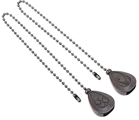 SEWOART 2pcs Fan Pull Chain Charm Ceiling Fan Light Pull Chain Extension Easy to Install for Pendant