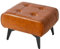 YMYNY Fußhocker, Ottomane Hocker aus Eisen, Moderne Gepolsterte Sofa Sitz Fußstütze Hocker, Square Tech Fabric Hocker, Pouf Couch Hocker für Wohnzimmer Schlafzimmer 40×30×26CM Orange HBD037J
