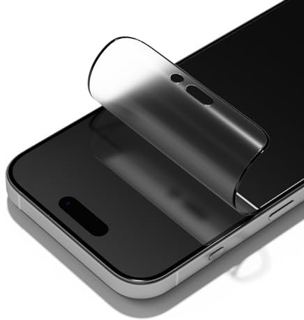 RhinoShield Impact Screen Pro Bildschirmschutz Matt kompatibel mit [iPhone 15 Pro] | Überlegener Aufprallschutz, kratzfest, mit Blaulichtfilter, inkl. Ausrichtungsrahmen