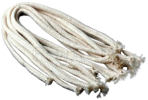PJQUEKAIPJ 3/5M Lange Brenner Alkohol Docht Seil Baumwolle Docht Runde Baumwolle Kerosin Öl Lampe Dochte 2/3/4/5/6MM(3mm x3m)