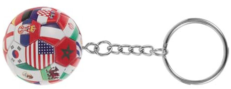 POPETPOP Schlüsselanhänger Fußball Mit Für Sportfans Fußball Schlüsselbund Für Rucksack Und Tasche Für Männer Und Jungen Farbenfrohes Design Leicht Und Handlich