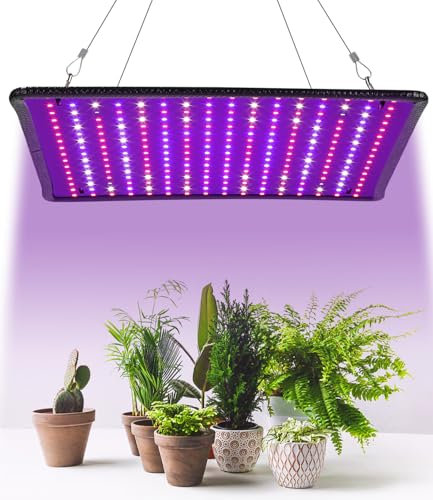 Lámpara para Plantas de Interior 225 LEDs 45W Lámpara LED de Espectro Completo con 4 Ganchos Lámpara de Cultivo LED para Plantas de Invernadero, Hortalizas