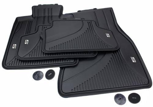 Original Allwetter Fußmatten kompatibel mit 5er (G30 G31) M5 (F90) Automatten Premium Qualität 4-teilig schwarz 48V mit Rekuperationssystem