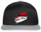 Spreadshirt Die Macht Aus Frankfurt Fußball Fan Snapback Cap, One Size, Schwarz/Grau