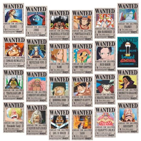 24PCS Anime Poster, Anime Wandcollage Set, Wall Collage Kit, Anime Wanted Bounty Poster ästhetische Bilder Wand Dekoration Collage Posters Wanted für Zimmer Wohnzimmer Schlafzimmer 28.5*19.5CM