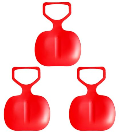 TOYZFRIENDY 3Er Set Verdickter Rodelschlitten Aus Kunststoff FüR Schnee Sand Und Gras Mit Rutschfestem Griff FüR Kinder Und Erwachsene Outdoor Winter Slider