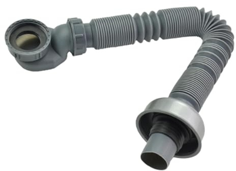 Fenteer Tuyau D'évacuation de Baignoire Flexible, Pièce de Rechange, Sanitaire, Universel, Plat