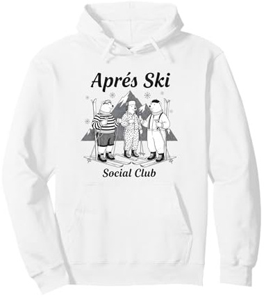 Après Ski Social Club Outfit Lustiges Ski Fahren Eisbären Pullover Hoodie