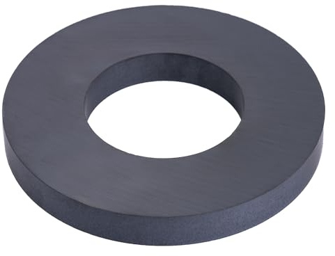 Y30BH Ferrite Ring Magnet for Arts, Crafts, Model Making, DIY and Hobbies - 100mm O.D. x 50mm I.D. x 12mm thick - 9kg Pull
