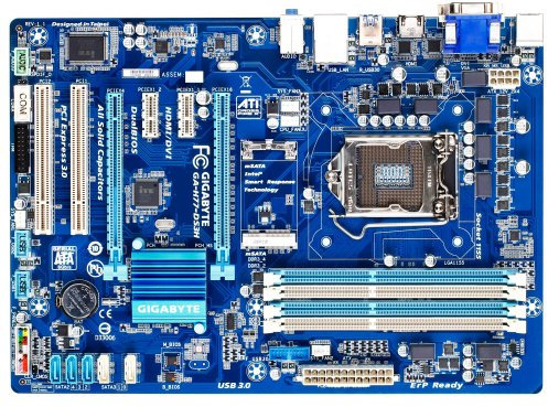 Gigabyte GBT GA-H77-DS3H Mainboard Sockel 1155 Z77 4X DDR3 Speicher ATX