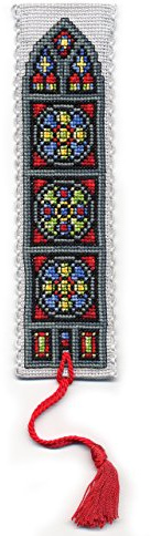 Stained Glass Window Bookmark - Cross Stitch Kit