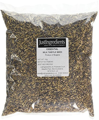 JustIngredients Essentials Milk Thistle Seeds 1kg, Use for Drinks and Baking Breads and Biscuits