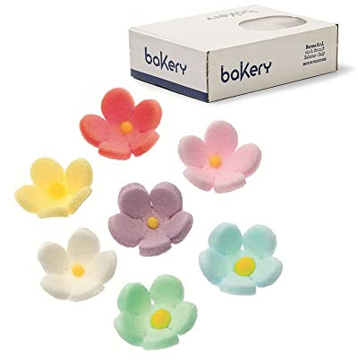 Decora 0500024 Confezione da 300 Fiorellini Medi Colori Assortiti in Zucchero