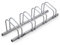 BITUXX® Fahrradständer Aufstellständer Radständer Fahrrad Bike Ständer Metall Platzsparend (Für 4 Fahrräder)