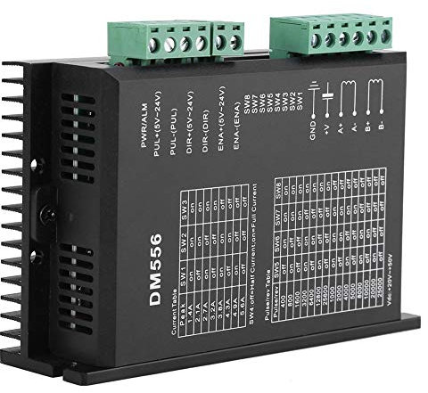 DM556 Stepping Stepper Motor Driver, DC 20-50V 2 Phase Schrittmotor 42/57 Treiber, Bipolarer Konstant Strom PWM Antrieb Motortreiber für Graviermaschine
