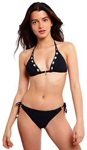 BANANA MOON Damen DREA Black Bikini-Unterteile, Schwarz, 36