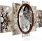 B&D XXL - Wandbilder XXL Wald 150x50 cm 1 tlg - Wand Deko Vlies Leinwand Bilder Groß Wanddeko Wohnzimmer Schlafzimmer Kunstdrucke Panoramabild - Waldlandschaft Natur Panorama Baum