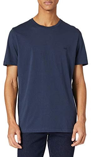 camel active Herren Basic Kurzarm T-Shirt mit Rundhalsausschnitt Dunkelblau, menswear-6XL
